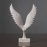 spread wing resin mini ornament creatives vivid home crafts living room office decoration gifts white mjj88