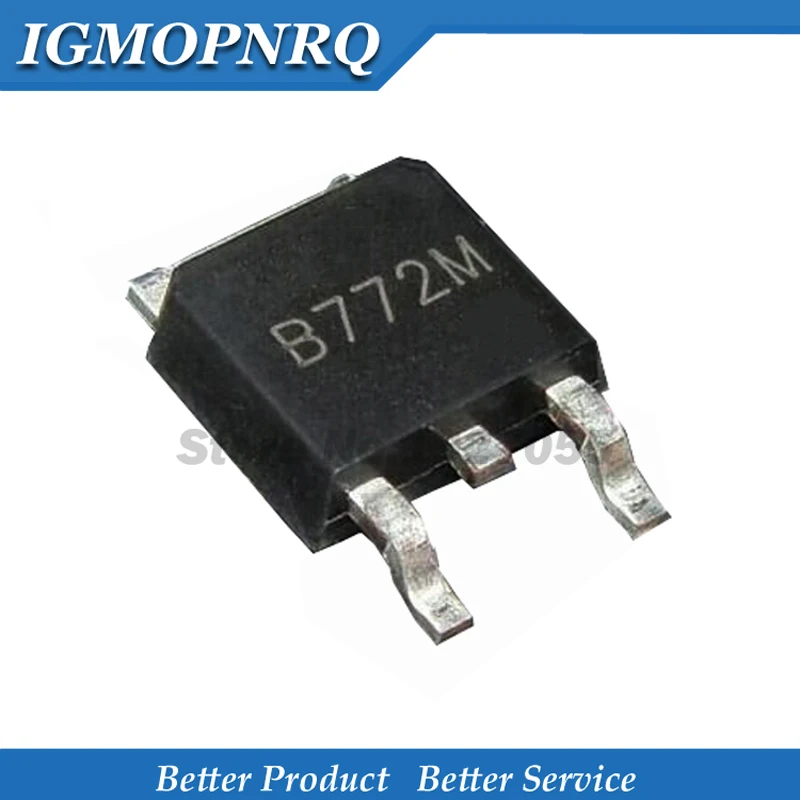 10 шт 2SB772 2SD882 TO 252 B772 D882 SMD 3A 32V 1 25 W NPN транзистор|Интегральные схемы| |