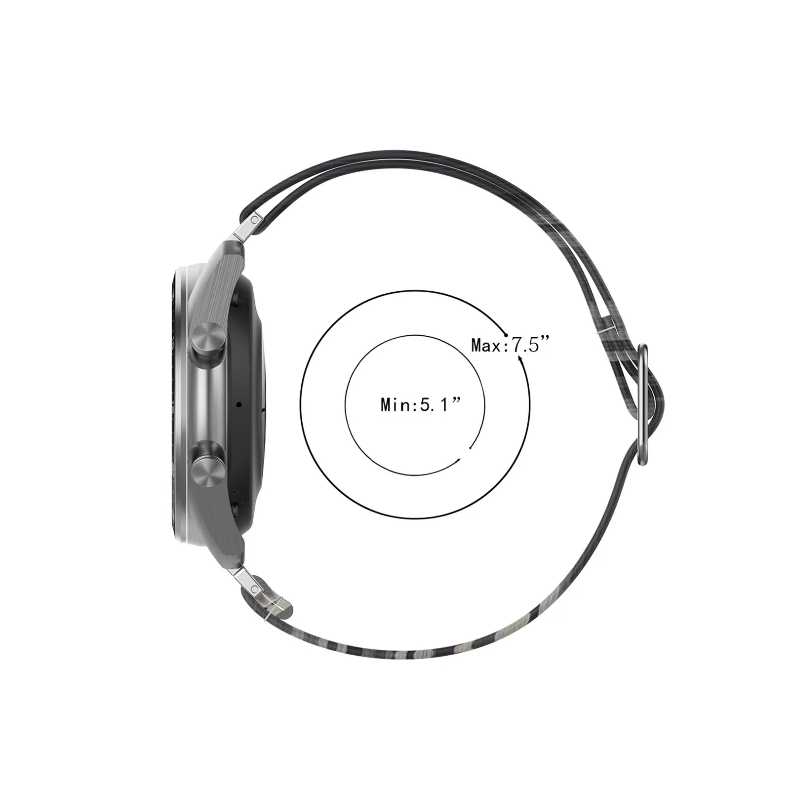 Ремешок Эластичный 22 мм с принтом для Samsung Galaxy Watch 3 45 R840 Gear S3 46 умные аксессуары