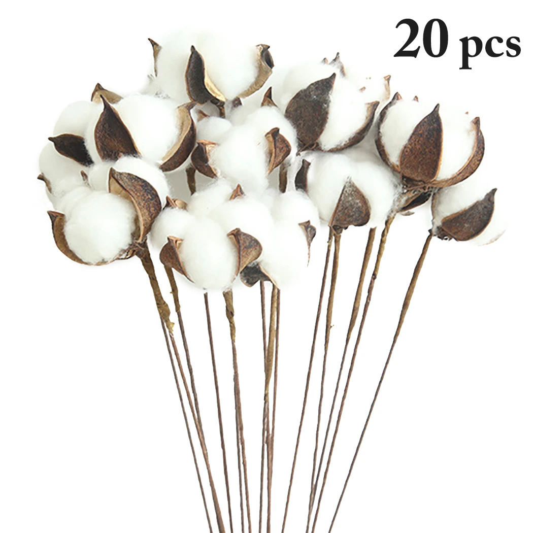20 шт./Партия DIY естественные высушенные хлопковые стебли фермерский дом