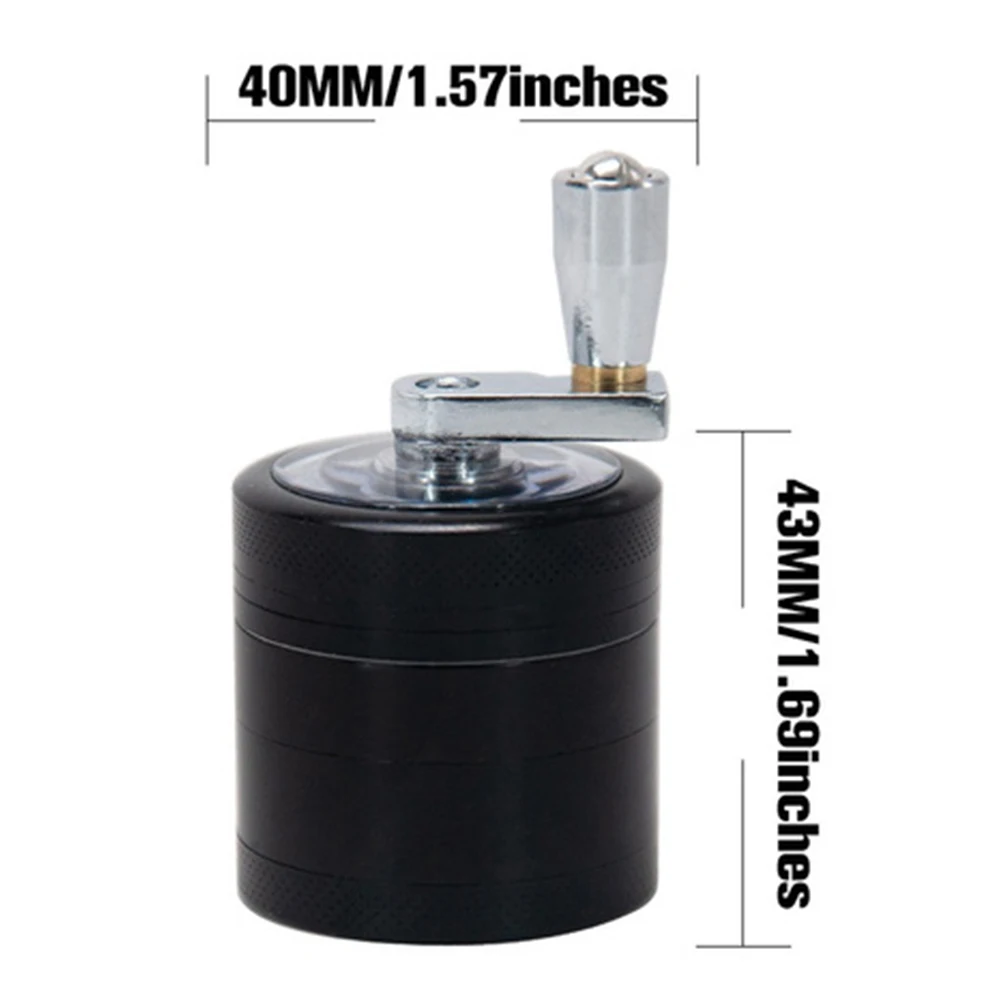 4 Слои сплав травяной травы измельчитель табака дым измельчители мини табачная