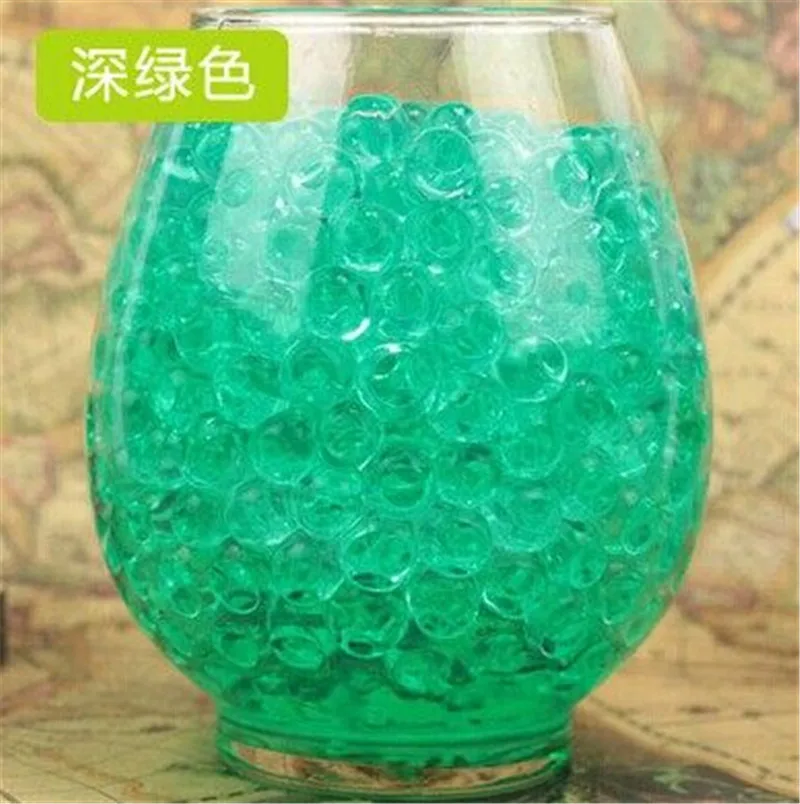 

5000 pcs/bag Crystal Soil Hydrogel Gel Polymer Water Beads Flower/Wedding/Decoration Growing Water Balls Big Home Decor