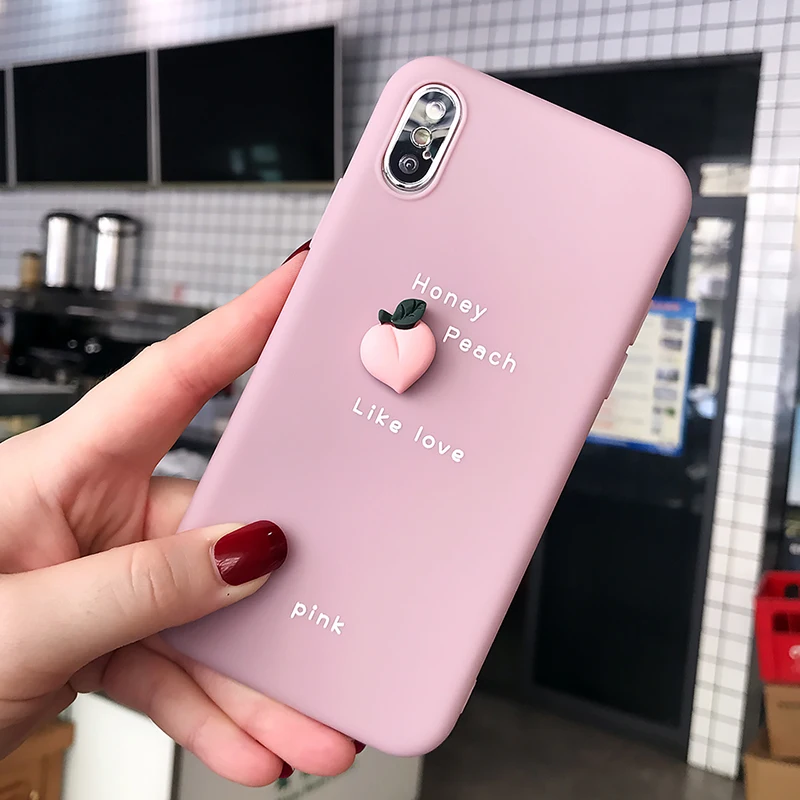 Lovebay милый 3D узор чехол для телефона для iPhone 11 Pro XS Max XR X 8 7 6 6S Plus 11 милый фруктовый авокадо Мягкий ТПУ, конфетный задний Чехол