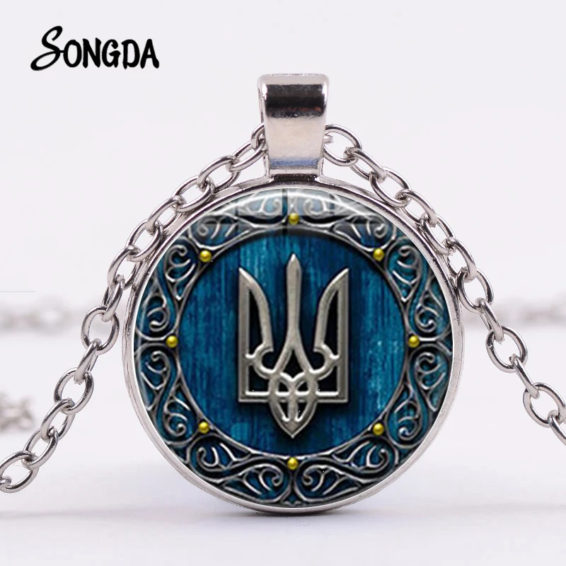 Ожерелье Tryzub с подвеской в украинском стиле украшение винтажными узорами