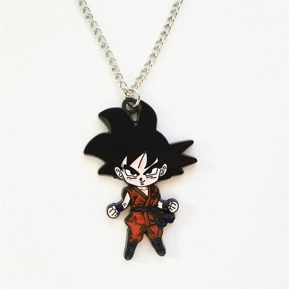 Брелок Dragon Ball Z DBZ Аниме Сон Гоку двухсторонний металлический подвесной брелок
