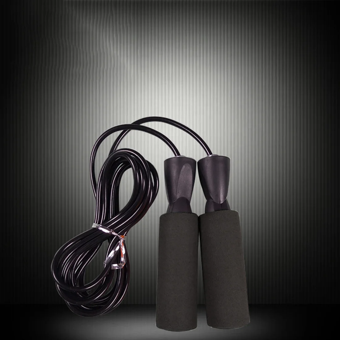 

Sports Rope skipping Gym Aerobic Exercise Rope Adjustable Foam Padding