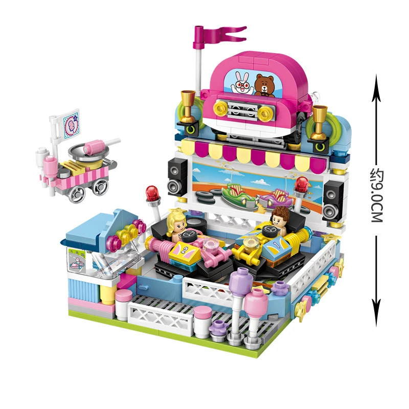 Девочки Совместимость Друзья серии парк развлечений колесо обозрения модель