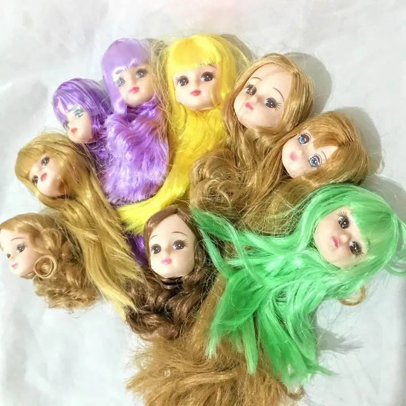 Cute Antique Jenny Japan Lica Doll Head Baby Doll DIY Make Up BJD Doll Head Toy Kids Birthday Gift