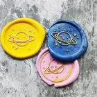 Луны и звезд звездное небо Ретро головка штемпеля из Фотофон в ретро стиле с изображением деревянного штамп уплотнение набор восковых печатей, свадебных платьев, декоративных изделий и запечатывания штамп воск уплотнения