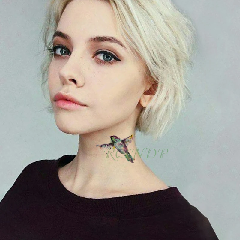 Временная водонепроницаемая наклейка для татуировки с единорогом, цветами и искусством. Фальшивые татуировки для детей, мужчин, женщин и девочек.