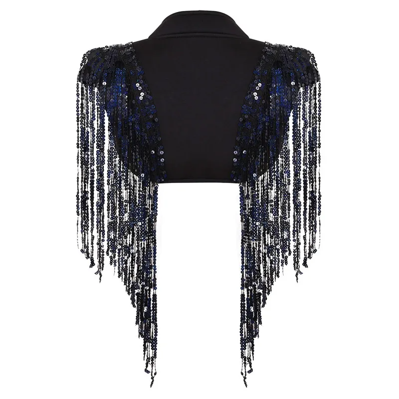 Женский короткий жилет в стиле хип хоп с воротником стойкой без рукавов