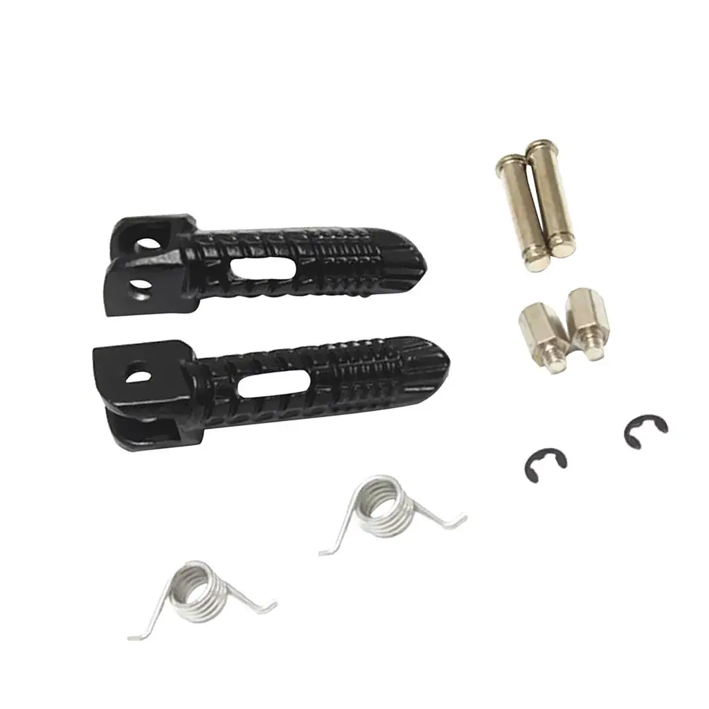 

2x Front & Rear Footrest Foot Pegs Pedals for Suzuki GSXR600/750/1000 Black