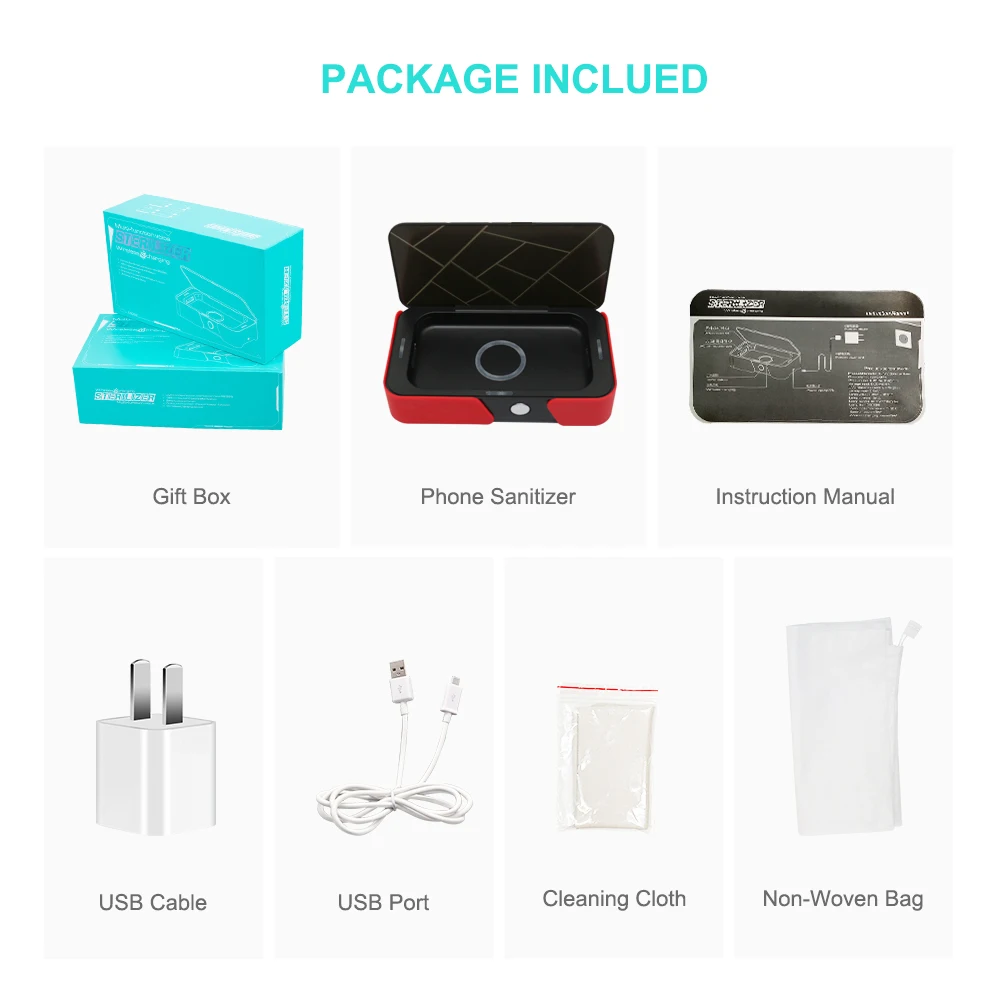 5 в двойной УФ стерилизатор для телефона коробка очистки ювелирных изделий и