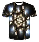 Лидер продаж 2021, футболка с геометрическим рисунком и 3D-принтом, Мужская психоделическая летняя рубашка, топы, футболки, мужская забавная Повседневная футболка в стиле хип-хоп