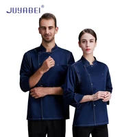 long sleeve chef uniform cook clothes food services catering kitchen restaurant canteen pastry men women chef waiter work jacket