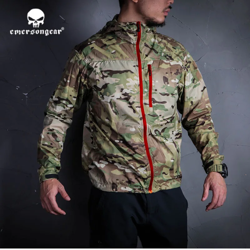 MC RED ZIP Emerson emersongearS серии T.A.S.L тактический стиль Windliner windsheild кожи одежда куртка Multicam MCAP - Цвет: MC RED ZIP