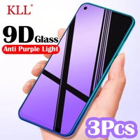 3pcs anti purple light tempered glass for xiaomi redmi note 9 10 11 8 7 6 5 pro screen protector for xiaomi x3 nfc m3 pro glass