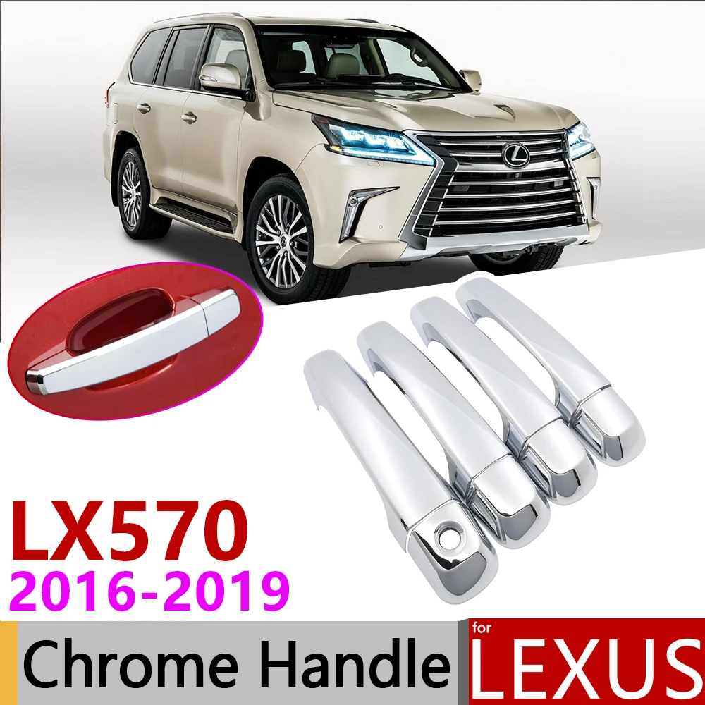 Для Lexus LX570 J200 LX450d 2016 ~ 2019 роскошный хромированный чехол для наружной двери