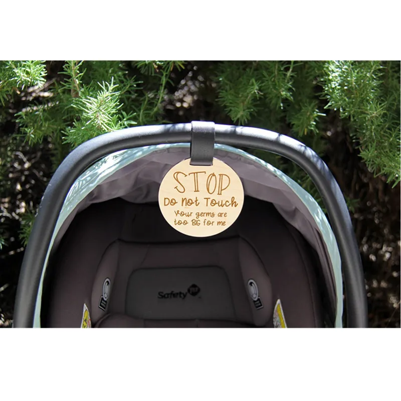 Пользовательская круглая Защитная бирка для новорожденных без прикосновения