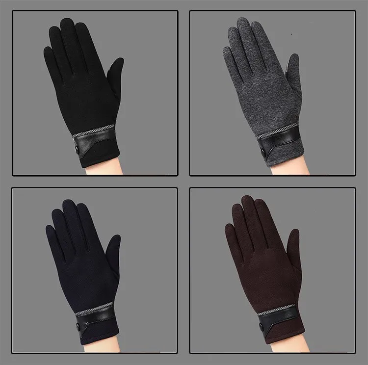 Роскошные кожаные мото Guantes PU лоскутные толстые перчатки мужские зимние перчатки мужские мотоциклетные теплые перчатки противоскользящие