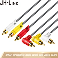 lh link 3rca audio video cable three lotus head red white yellow high definition av for old tv set top box dvd box