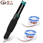 Пластиковый мощный отсасывающий насос, Вакуумный паяльник для всасывания олова, пистолет для демонтажа, паяльная присоска, ручка для удаления, ручные сварочные инструменты