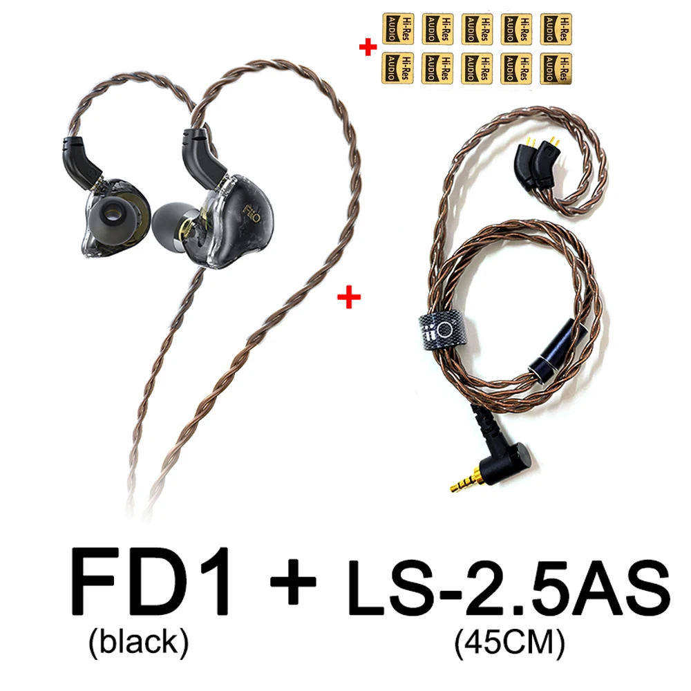 Наушники вкладыши Fiio FD1 с динамическим драйвером и бериллиевым покрытием IEM 2