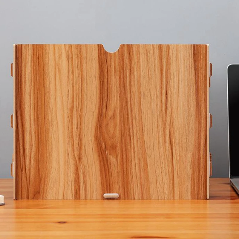 

Wooden Desktop File Rack, Office Supplies, Storage Rack, Storage File Rack, Multi-Layer A4 Data Bookshelf