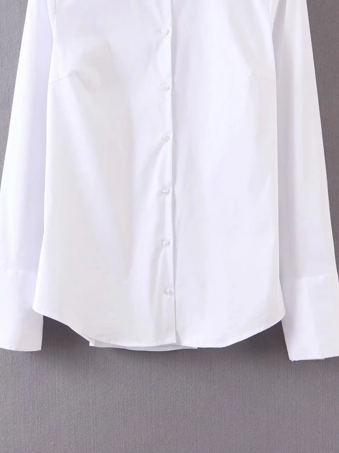NoEnName_Null 2020 Women Basic Solid Color White Blouse Office Lady Turn Down Collar Business Shirt Casual Slim Femininas Tops | Женская