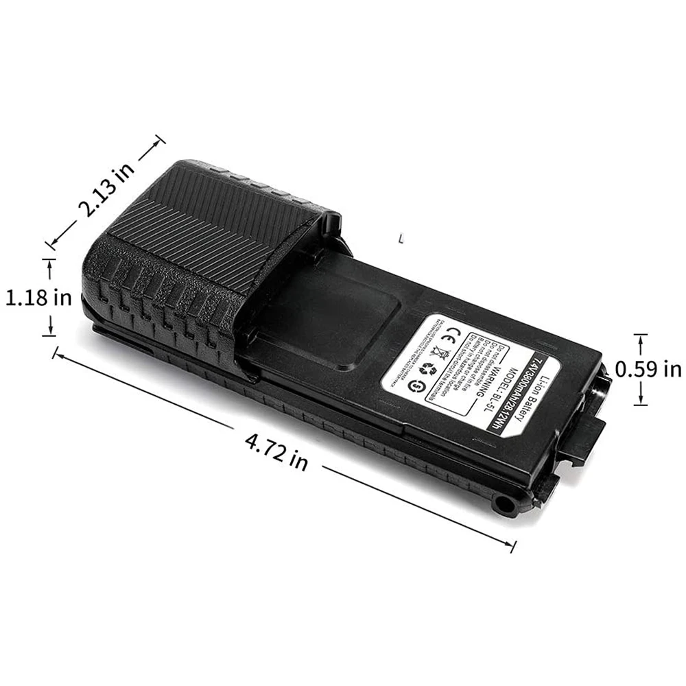Аккумулятор BAOFENG BL 5L 7 4 В 3800 мАч литий ионная батарея для UV 5R TP F8 + DM Plus Walkie Talkie