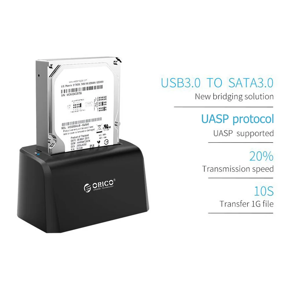 ORICO ABS 2 5/3 5 дюймов USB2.0/USB3.0 жесткого диска SATA HDD корпус SSD жесткий диск Box Мобильный