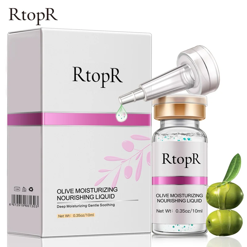 

RtopR Hyaluronic Acid Olive Whitening Anti-Aging Face Serum Facial Treatment Pore Shrinkage Moisturizing Essence Oil Control