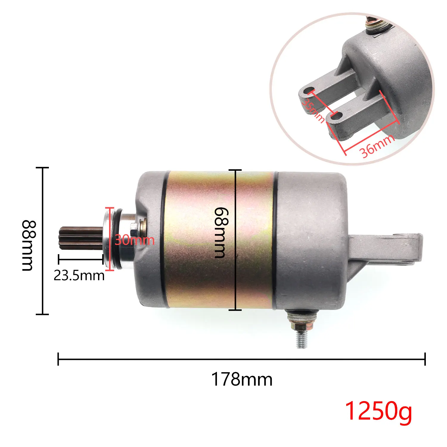 

AZGIANT 250 starter motor for Majestic 250 LH250 Linhai ATV 300 motor for Yamaha