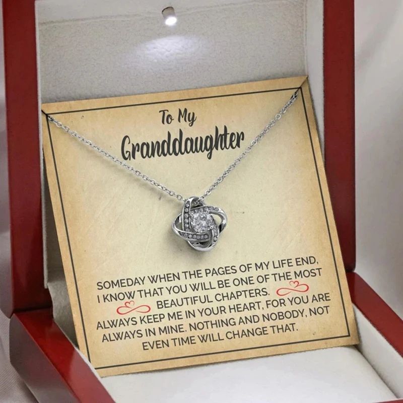 

Newly Love Knot Sterling Silver Necklace With Full Cubic Zirconia Stones Eternal Love Heart Pendant Necklace DO99