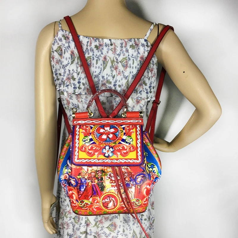 

Рюкзак женский из натуральной кожи, в западном стиле