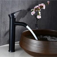 yooap black faucet stainless steel paint faucet bathroom basin faucets blacked hot cold mixer tap single hole