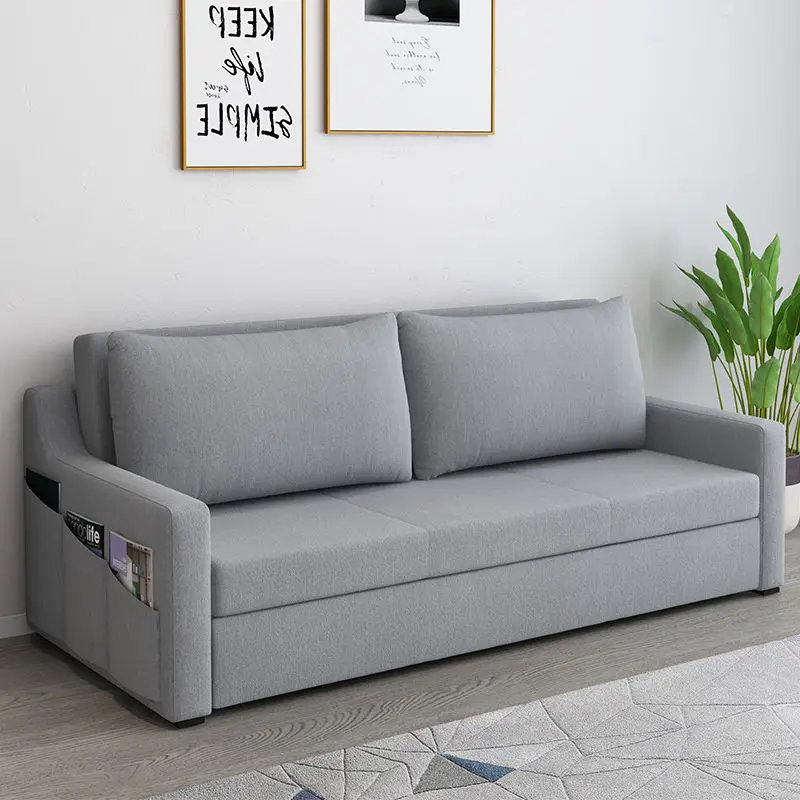 

Chinafurniture simple modern sofa bed living room bedroom multifunctional folding dual purpose small apartment fabric sofa