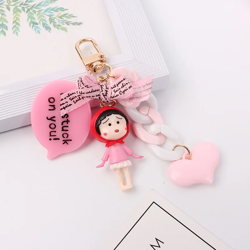 

Sailor Moon Web Celebrity Key Chain Car Backpack Pendant Lovers Doll Keychains Ugly Pretty Girl Warrior Ins Heart Key Ring 202