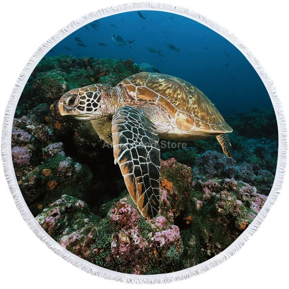 Полотенце Пляжное из микрофибры с животными |