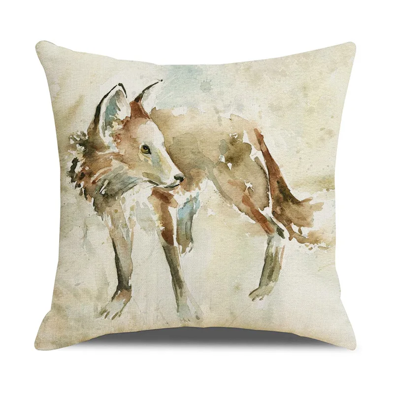 Милый розовый цветочный чехол с рисунком лисы медведя совы оленя украшение для