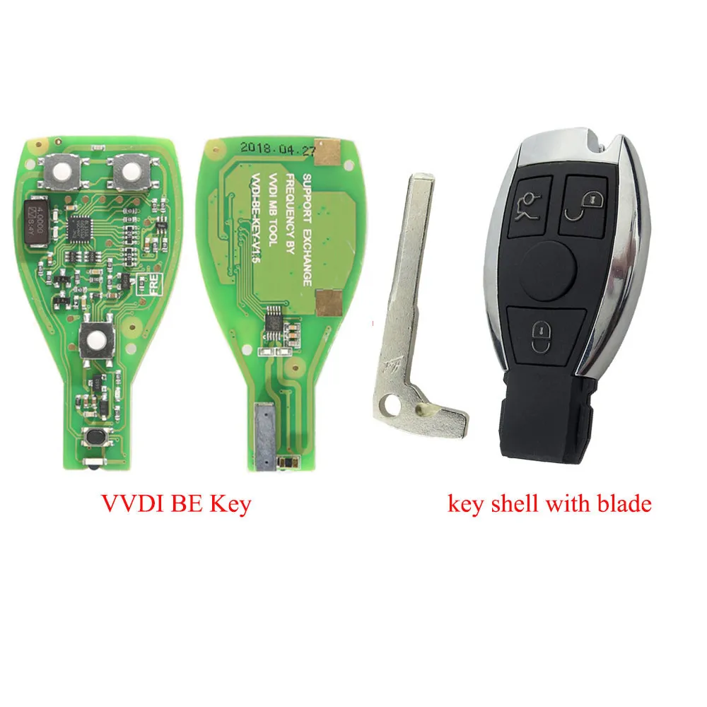 5 шт./лот Xhorse VVDI BE key pro V1.5 PCB 3 кнопки NEC BGA 315 МГц 434 можно обменять на автомобильный