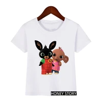 love elephant kids clothes cartoon print t shirt girls boys harajuku kawaii children clothes funny rabbits tshirt