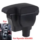 Подлокотник для Hyundai SOLARIS 2017 2018 2019 2020 Solaris 2 Accent Verna, автомобильные аксессуары для хранения, интерьерная деталь, USB