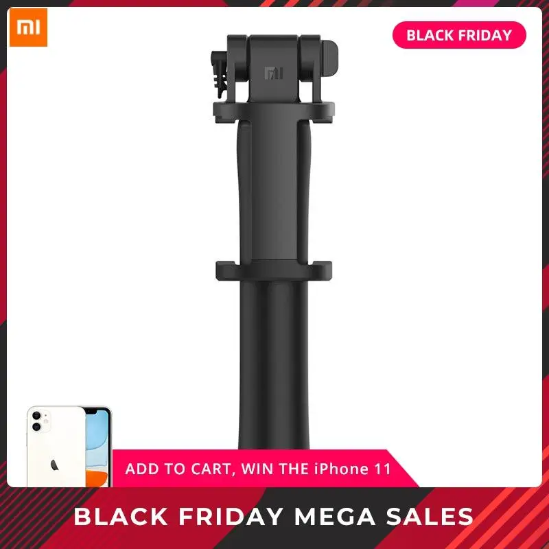 Оригинальные Xiaomi селфи палки Проводной Версии дистанционного Мини Вращающийся