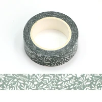 new 1pc 15mm10m flowers leaves decorative washi tape scrapbooking masking tape office designer mask washi tape
