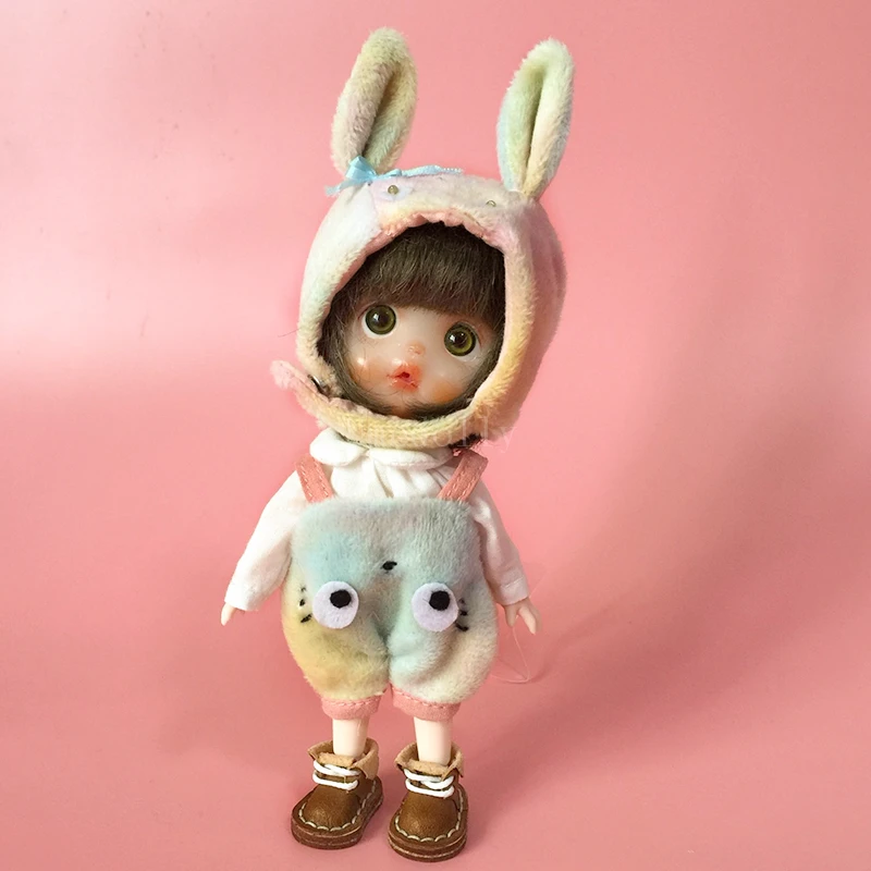 Cute 1/12 BJD Obitsu 11 кукла Женская одежда для OB11 слюнявчик куклы брюки рубашка шляпа