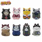 8 шт.компл. аниме кошка фигурки Наруто ПВХ Q версия кукла Гаара Какаши фигурка украшения комнаты мультфильм Kawaii мальчик игрушка детский подарок