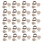 Мини-пяльцы для вышивки, деревянные, Круглые, 20 шт.