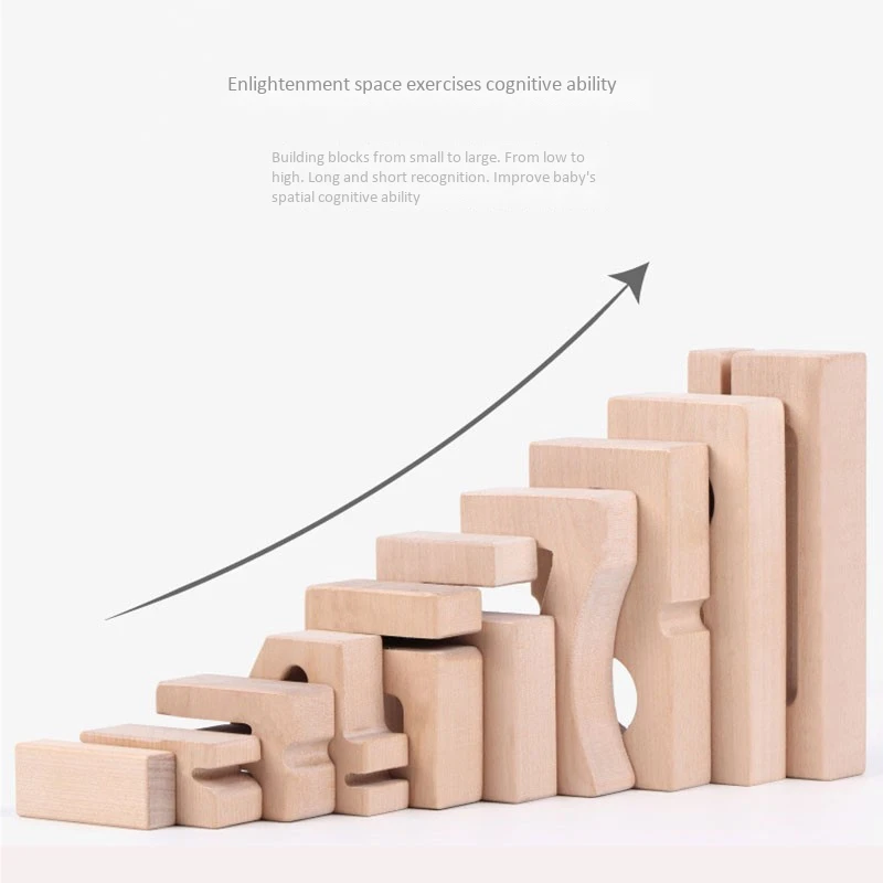 

Wooden 1-10 Number Building Blocks Digital Baby Early Educational Learning Toys