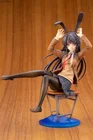 Аниме 20 см аниплекс мошенник не мечтает о фигурке зайчика Senpai Sakurajima Mai Chair Ver. 17 ПВХ фигурка модель игрушки новая